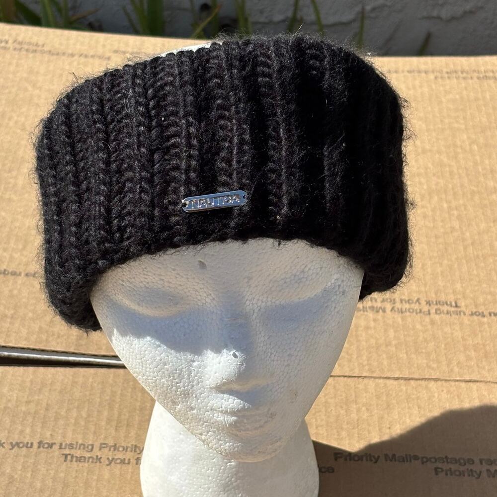 Black Nautica Knitted Headband